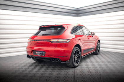 Spoiler zadního nárazníku Porsche Macan Mk1 Facelift černý lesklý plast