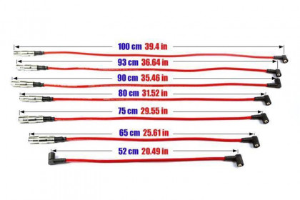 Przewody zapłonowe PowerTEC FORD GALAXY SEAT ALHAMBRA VW GOLF V6 88-00 Niebieskie