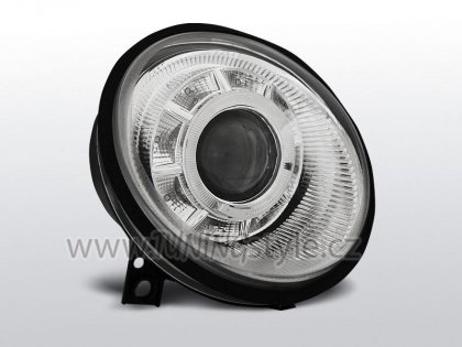 Přední světla Angel Eyes s LED VW Lupo 98-05 chrom