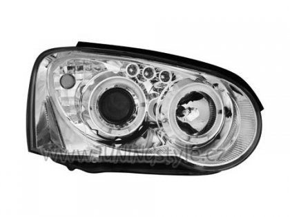 Přední světla angel eyes Subaru Impreza 03-05 chromová