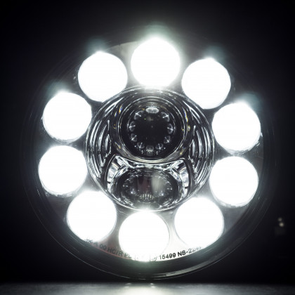 EPH01 BI-LED HEADLIGHT 7" CHROME