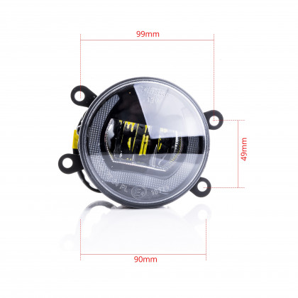 DUOLIGHT DL06 LED Světla Pro Denní Svícení s Mlhovkami