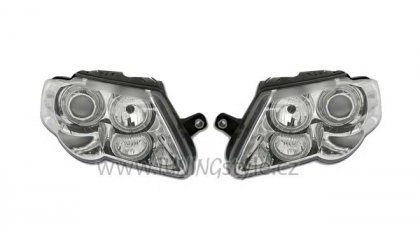 Přední světla Angel Eyes VW Passat 3C 05+ motor chrom