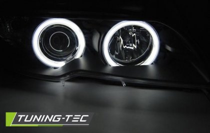 Přední světla CCFL Angel eyes BMW E46 coupe/cabrio 03-06 černá