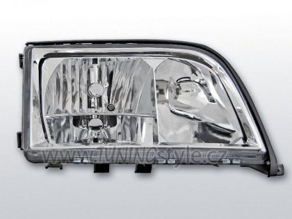 Přední světla čirá Mercedes-Benz Třída S W140 91-98 chromová