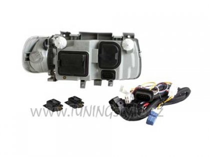 Přední světla čirá VW Polo 6N 95-98 chrom