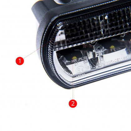 EPWLD02 LED Dálková Světla s Denním Svícením 50W (10 x 5W CREE) 30° (homologace R112)