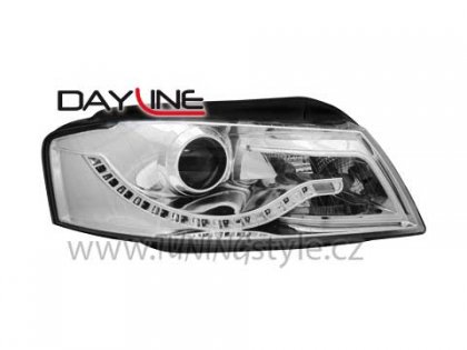 Přední světla devil eyes AUDI A3 8P 03-08 chrom