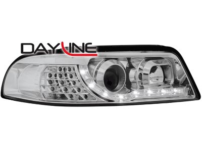 Přední světla devil eyes AUDI A4 B5 99-01 chrom LED Blinkr