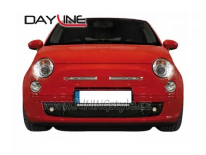 Přední světla Devil Eyes Fiat 500 07- černé