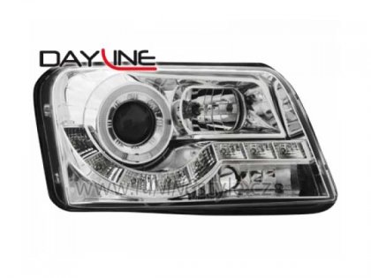 Přední světla Devil Eyes Fiat Panda 03- chromové