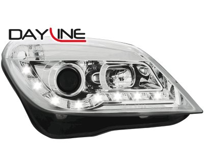 Přední světla Devil Eyes Opel Astra H 04-07  chrom