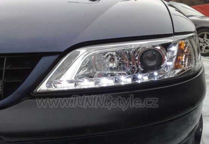 Přední světla Devil Eyes Opel Vectra B 96-99 černé