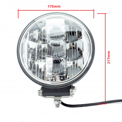 EPWLD08 LED Dálkové/Poziční světlo 51W (17 x 3W CREE) 30/60° (homologace R112+R7)