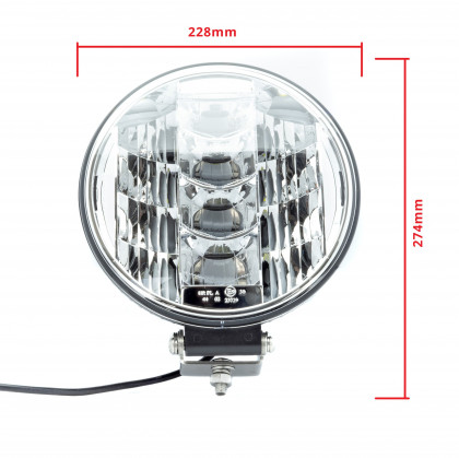 EPWLD09 LED Dálkové/Poziční světlo 60W (20 x 3W CREE) 30/60° (homologace R112+R7)