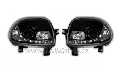 Přední světla Devil Eyes Renault Clio 2 černé