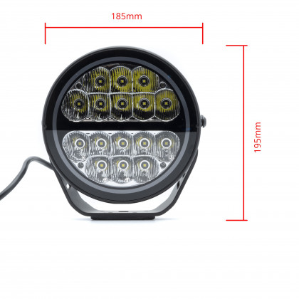 EPWLD12 LED Dálkové/Poziční světlo 80W (16 x 5W OSRAM LED) 30/60° (homologace R112+R7)
