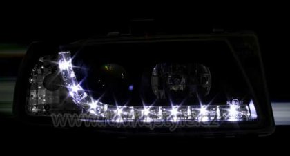 Přední světla Devil Eyes Seat Ibiza 6K/Cordoba 6K/C 96-99 černé