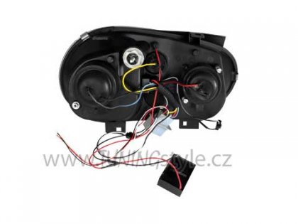 Přední světla Devil Eyes VW Golf IV 97-06  chrom
