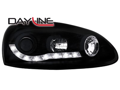 Přední světla Devil Eyes VW Golf V 03-09 černá