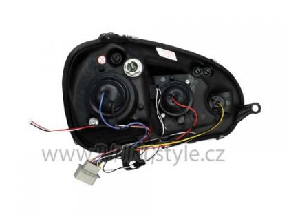 Přední světla Devil Eyes VW Golf V 03-09 černá