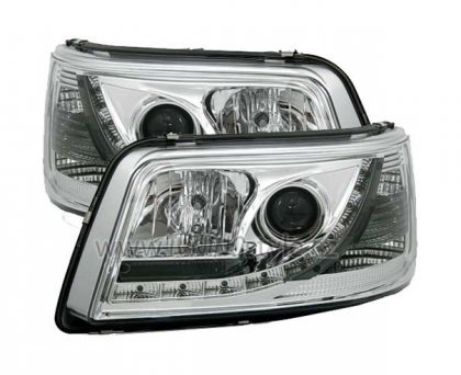 Přední světla Devil Eyes VW T5  03- chromové