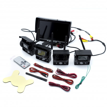EPP053 4 CAR CAMERAS SET WITH SCREEN