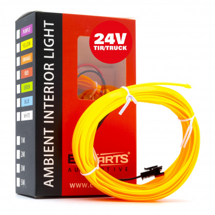 EPAL5M AMBER LED světlovodný pásek 5m (jantar) 24V