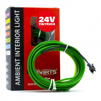 EPAL5M GREEN LED světlovodný pásek 5m (zelený) 24V