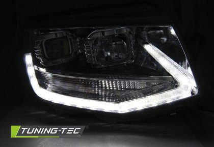 Přední světla LED s denními světly VW T6 chrom