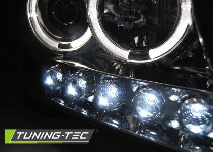 Přední světla LED Toyota Land Cruiser FJ200 07-12 chrom