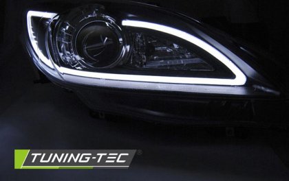Přední světla LED Tubelight Mazda 3 09-13 černá
