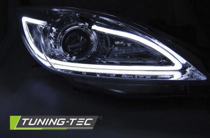 Přední světla LED Tubelight Mazda 3 09-13 chromová