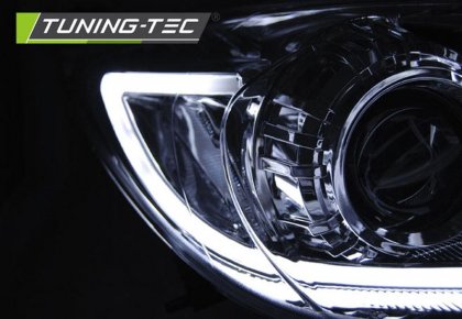 Přední světla LED Tubelight Mazda 3 09-13 chromová