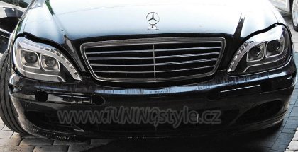 Přední světla LED TubeLight Mercedes-Benz S W220 98-05 černá