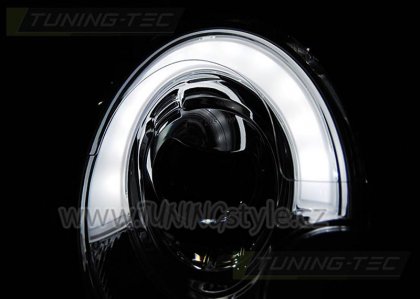 Přední světla LED TubeLights BMW Mini Cooper 06-14 černá