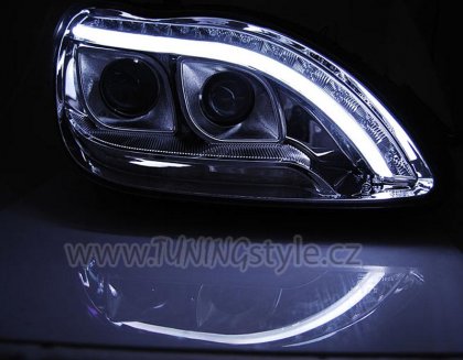 Přední světla LED TubeLights Mercedes-Benz S W220 98-05 chrom
