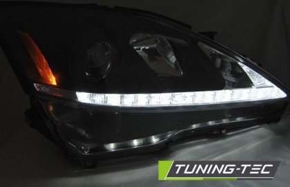 Přední světla s LED denními světly Lexus IS 06-13 černá
