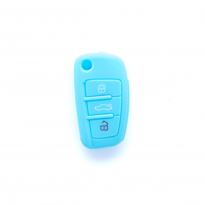EPKC108 LIGHT BLUE CAR KEY COVER AUDI