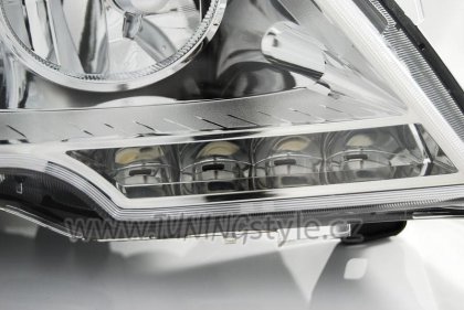 Přední světla s LED denními světly Mercedes-Benz Vito W639 10-14 chrom