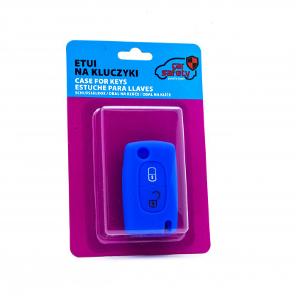 EPKC122 BLUE CAR KEY COVER CITROEN PEUGEOT