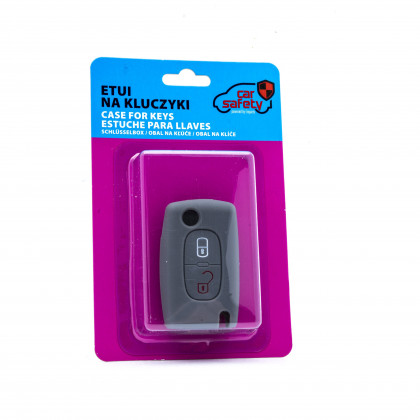 EPKC123 GRAY CAR KEY COVER CITROEN PEUGEOT