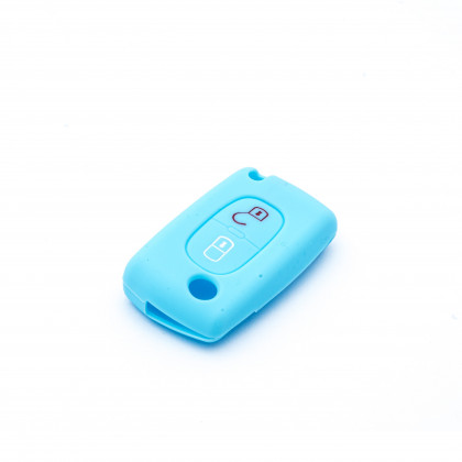 EPKC126 LIGHT BLUE CAR KEY COVER CITROEN PEUGEOT