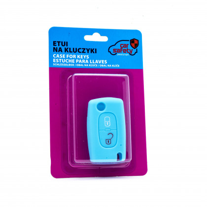 EPKC126 LIGHT BLUE CAR KEY COVER CITROEN PEUGEOT
