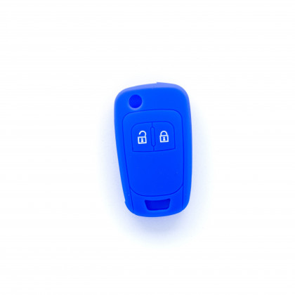 EPKC22 BLUE CAR KEY COVER CHEVROLET OPEL VAUXHALL