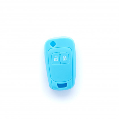 EPKC26 LIGHT BLUE CAR KEY COVER CHEVROLET OPEL VAUXHALL