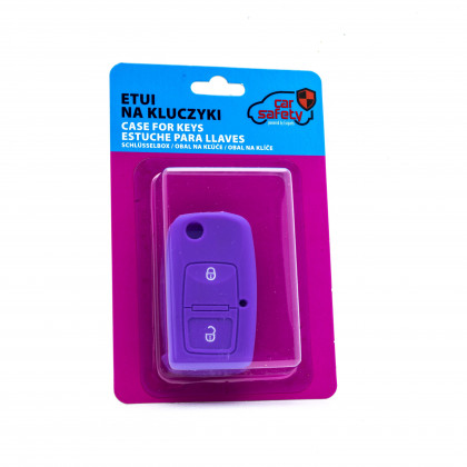 EPKC69 PURPLE CAR KEY COVER SEAT SKODA VOLKSWAGEN