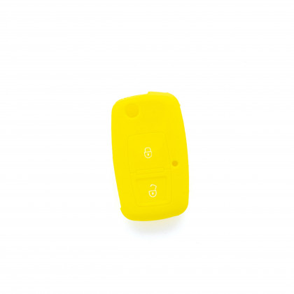 EPKC73 YELLOW CAR KEY COVER SEAT SKODA VOLKSWAGEN
