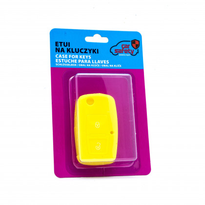 EPKC73 YELLOW CAR KEY COVER SEAT SKODA VOLKSWAGEN