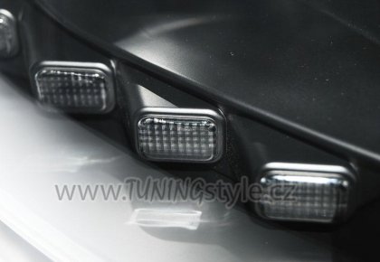 Přední světla s LED denními světly VW T5 10- černá